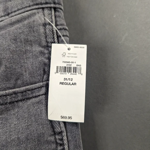 Gap Vintage Slim Mid-Rise Jean Washed Black,  NWT, (31/12R) - Picture 9 of 9